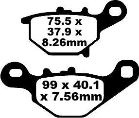 EBC BRAKE PAD FA-TT SERIES CARBON FIBER FA401TT
