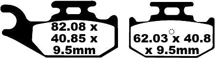 EBC BRAKE PAD FA-TT SERIES CARBON FIBER OFFROAD FA428TT