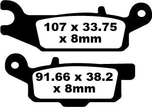 EBC BRAKE PAD FA-TT SERIES CARBON FIBER FA444TT