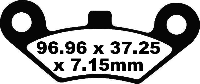 EBC BRAKE PAD FA-TT SERIES CARBON FIBER FA453TT
