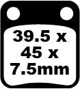 EBC BRAKE PAD SFA SERIES ORGANIC SFA054