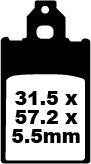 EBC BRAKE PAD SFA SERIES ORGANIC SFA116