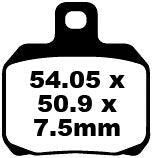 EBC BRAKE PAD SFA SERIES ORGANIC SFA266