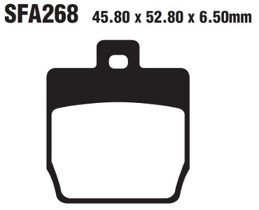 EBC BRAKE PAD SFA SERIES ORGANIC SFA268