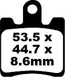 EBC BRAKE PAD SFA SERIES ORGANIC SFA283/4
