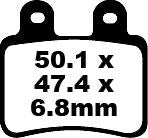 EBC BRAKE PAD SFA SERIES ORGANIC SFA350