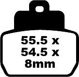 EBC BRAKE PAD SFA SERIES ORGANIC SFA425