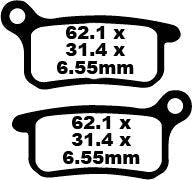 EBC BRAKE PAD FA-TT SERIES CARBON FIBER FA357TT