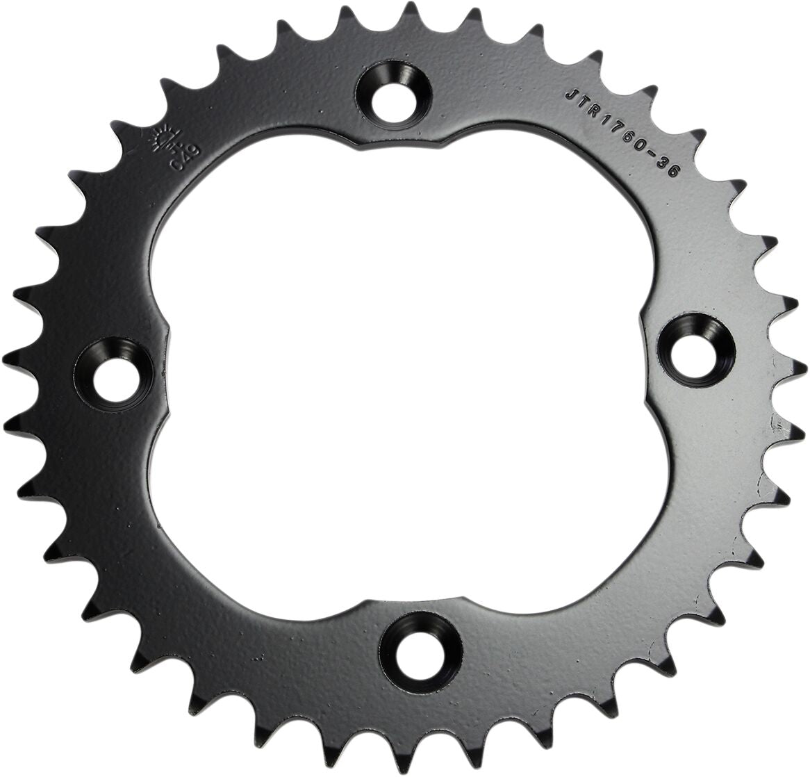 JT SPROCKETS JTR1760.36 REAR REPLACEMENT SPROCKET 36 TEETH 520 PITCH NATURAL C49 HIGH CARBON STEEL JTR1760.36