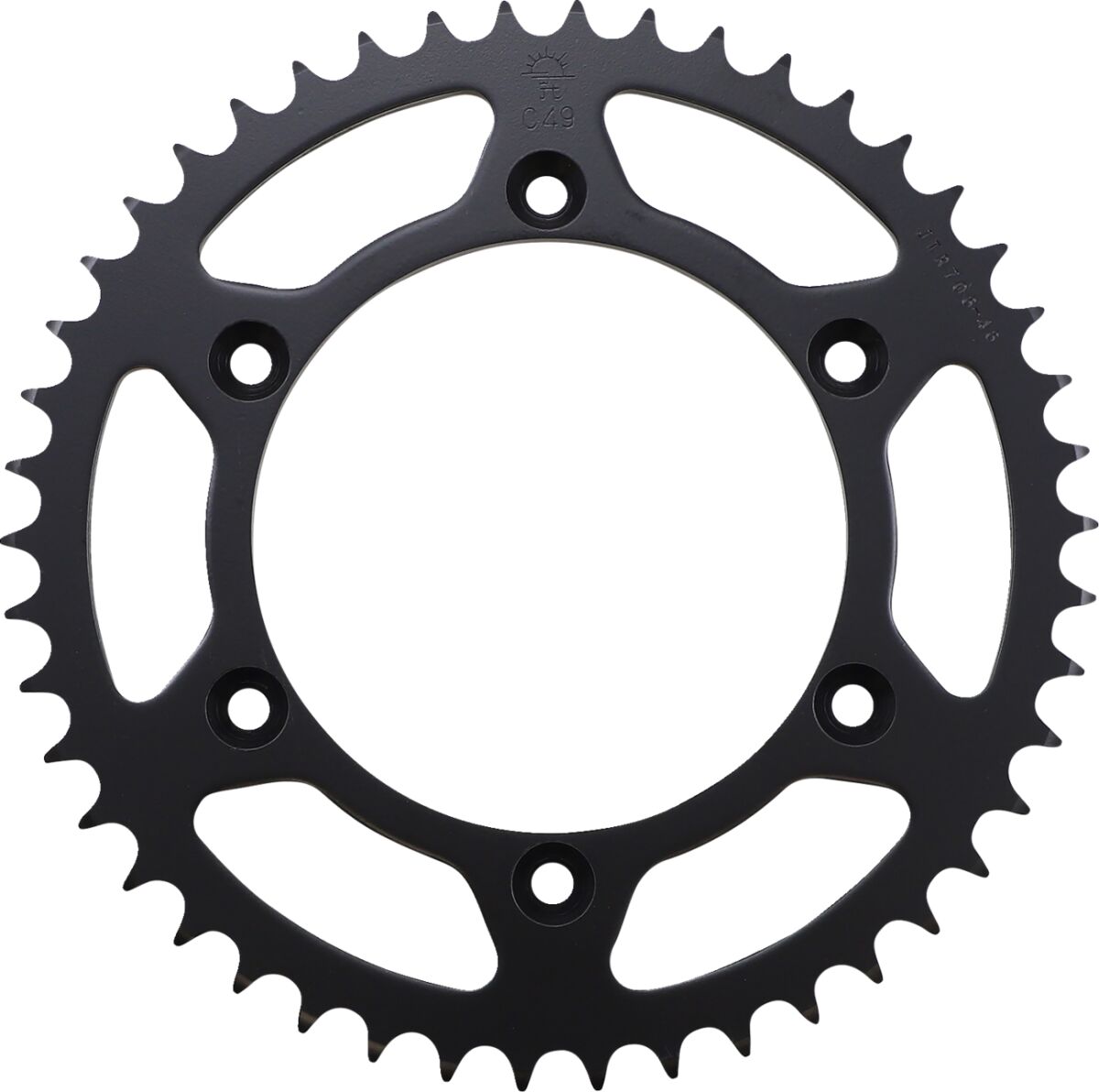 JT SPROCKETS JTR706.46 REAR REPLACEMENT SPROCKET 46 TEETH 520 PITCH NATURAL C49 HIGH CARBON STEEL JTR706.46