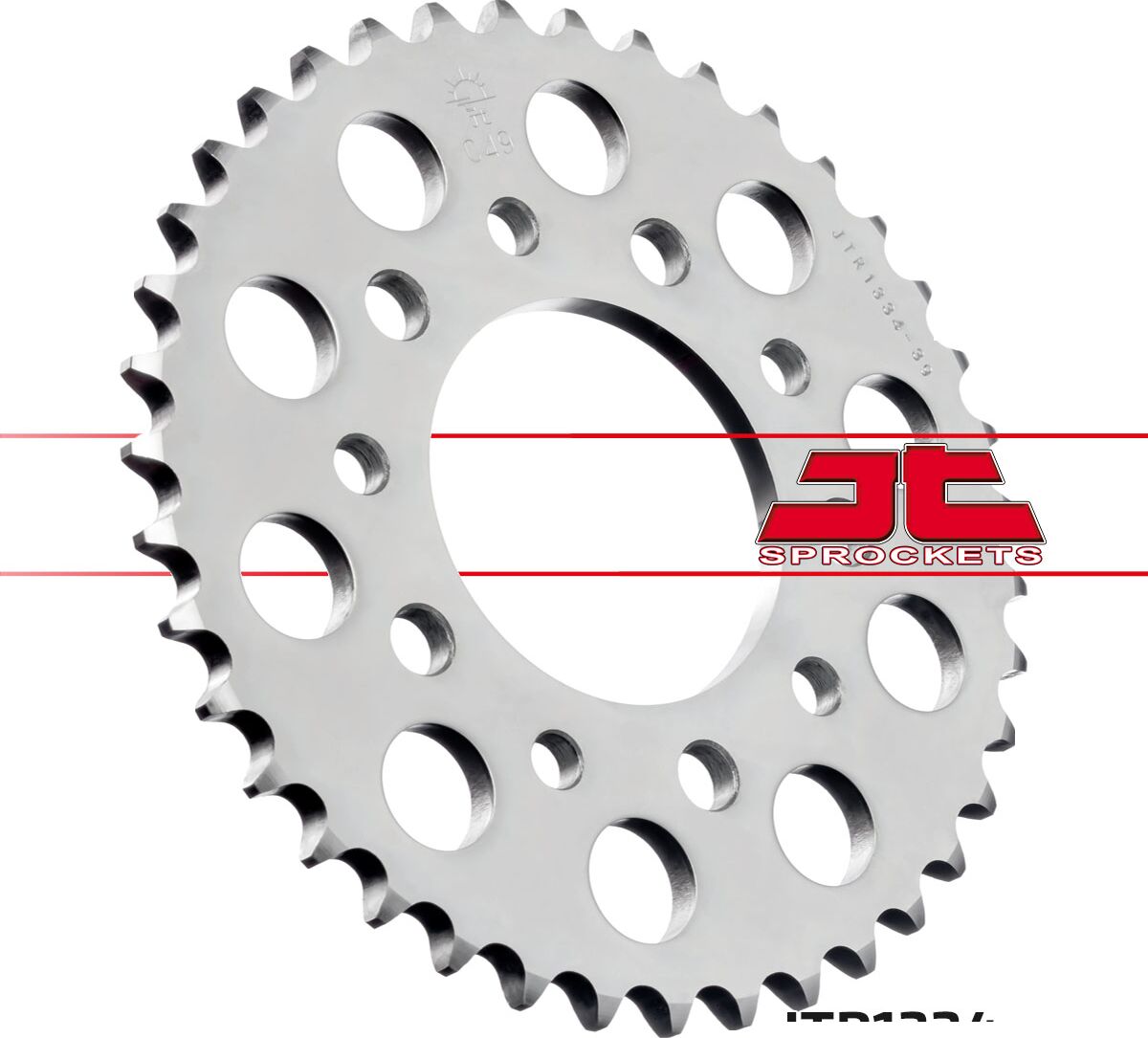 JT SPROCKETS JTR1334.39 REAR REPLACEMENT SPROCKET 39 TEETH 530 PITCH NATURAL C49 HIGH CARBON STEEL JTR1334.39