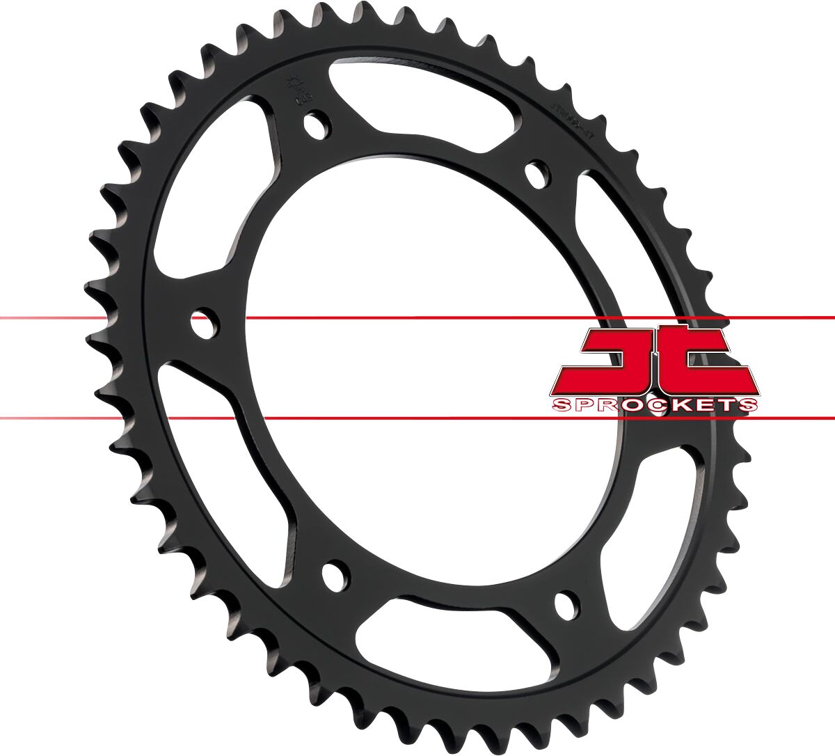 JT SPROCKETS JTR6.47 REAR REPLACEMENT SPROCKET 47 TEETH 525 PITCH NATURAL C49 HIGH CARBON STEEL JTR6.47