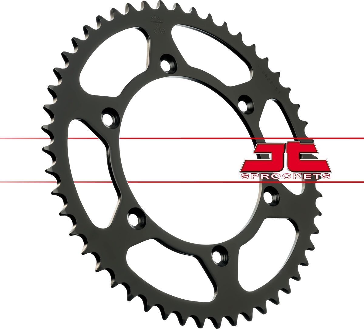 JT SPROCKETS JTR822.51 REAR REPLACEMENT SPROCKET 51 TEETH 520 PITCH NATURAL C49 HIGH CARBON STEEL JTR822.51
