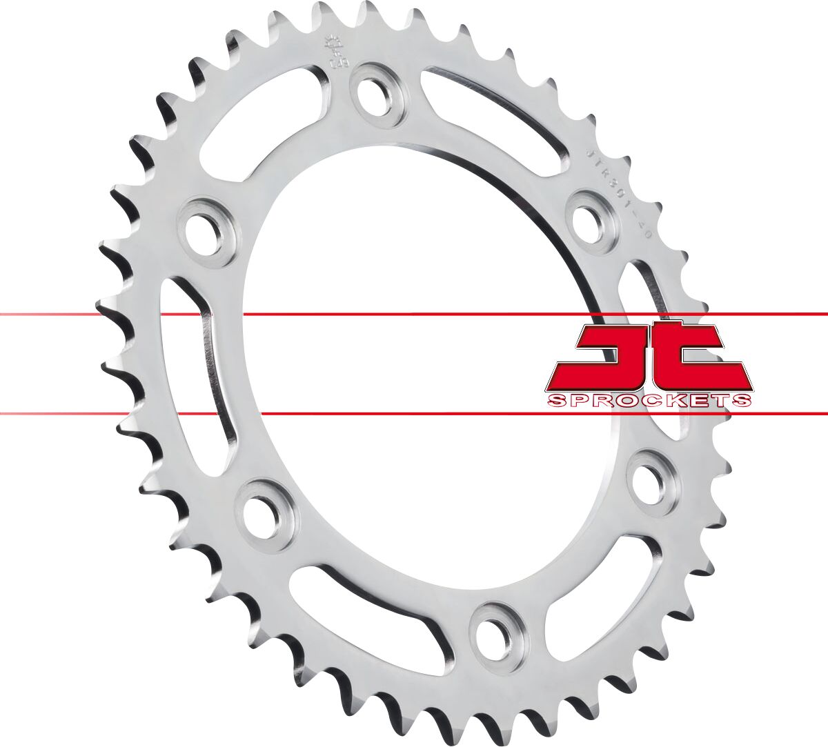 JT SPROCKETS JTR301.40 REAR REPLACEMENT SPROCKET 40 TEETH 520 PITCH NATURAL C49 HIGH CARBON STEEL JTR301.40