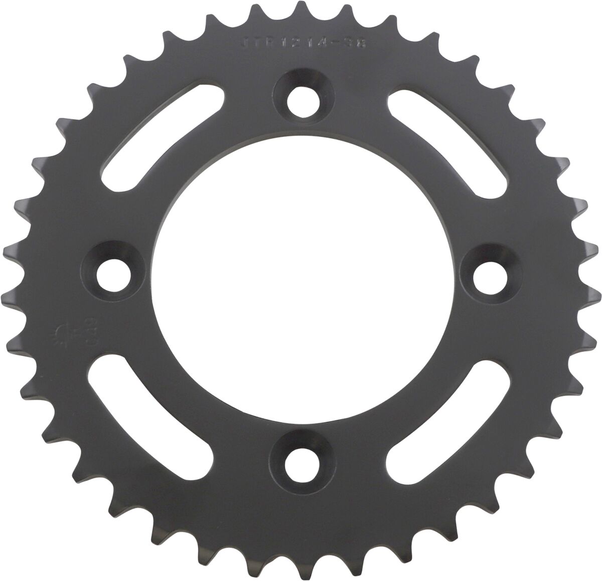 JT SPROCKETS JTR1214.38 REAR REPLACEMENT SPROCKET 38 TEETH 420 PITCH NATURAL C49 HIGH CARBON STEEL JTR1214.38