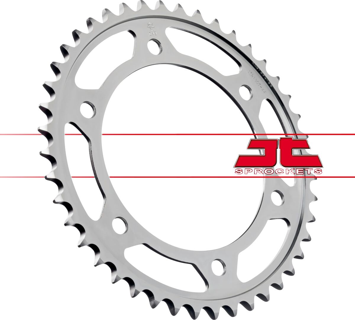 JT SPROCKETS JTR1307.44 REAR REPLACEMENT SPROCKET 44 TEETH 525 PITCH NATURAL C49 HIGH CARBON STEEL JTR1307.44