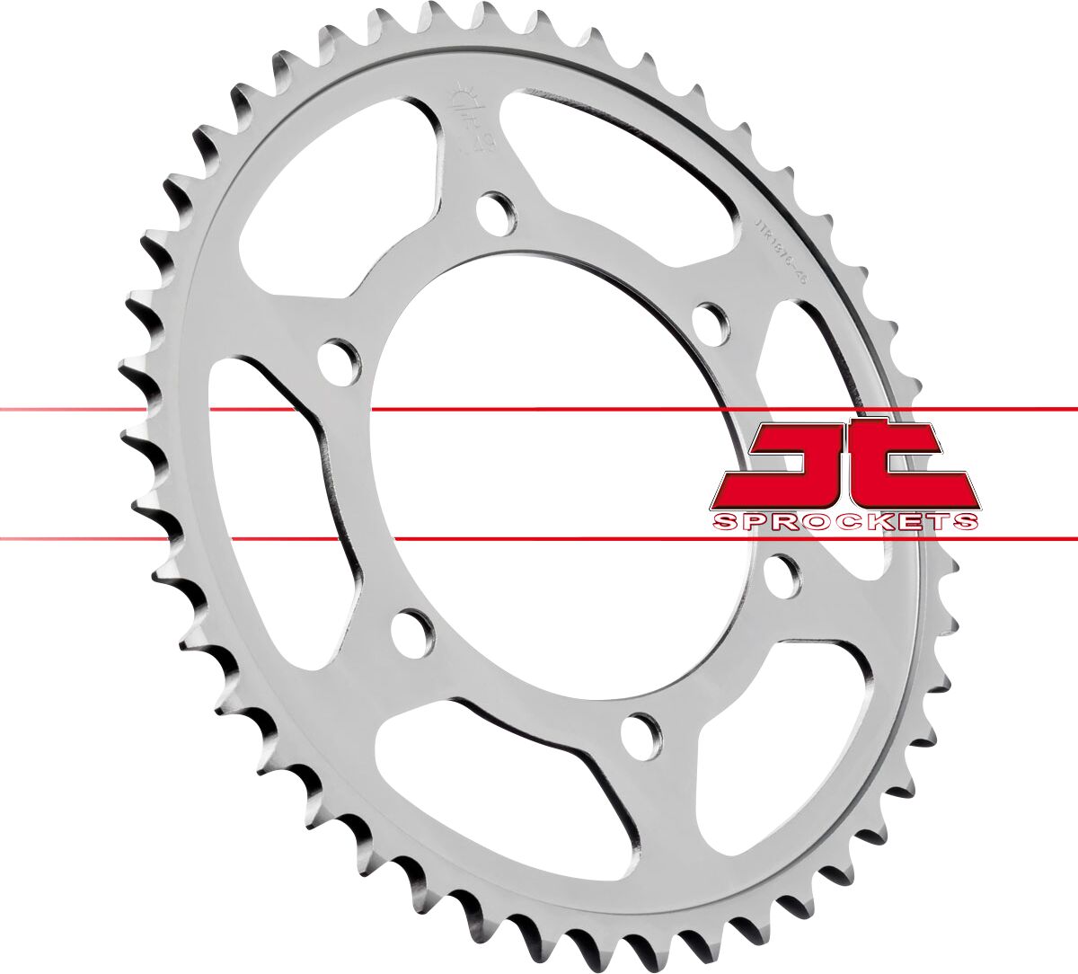 JT SPROCKETS JTR1876.46 REAR REPLACEMENT SPROCKET 46 TEETH 525 PITCH NATURAL C49 HIGH CARBON STEEL JTR1876.46