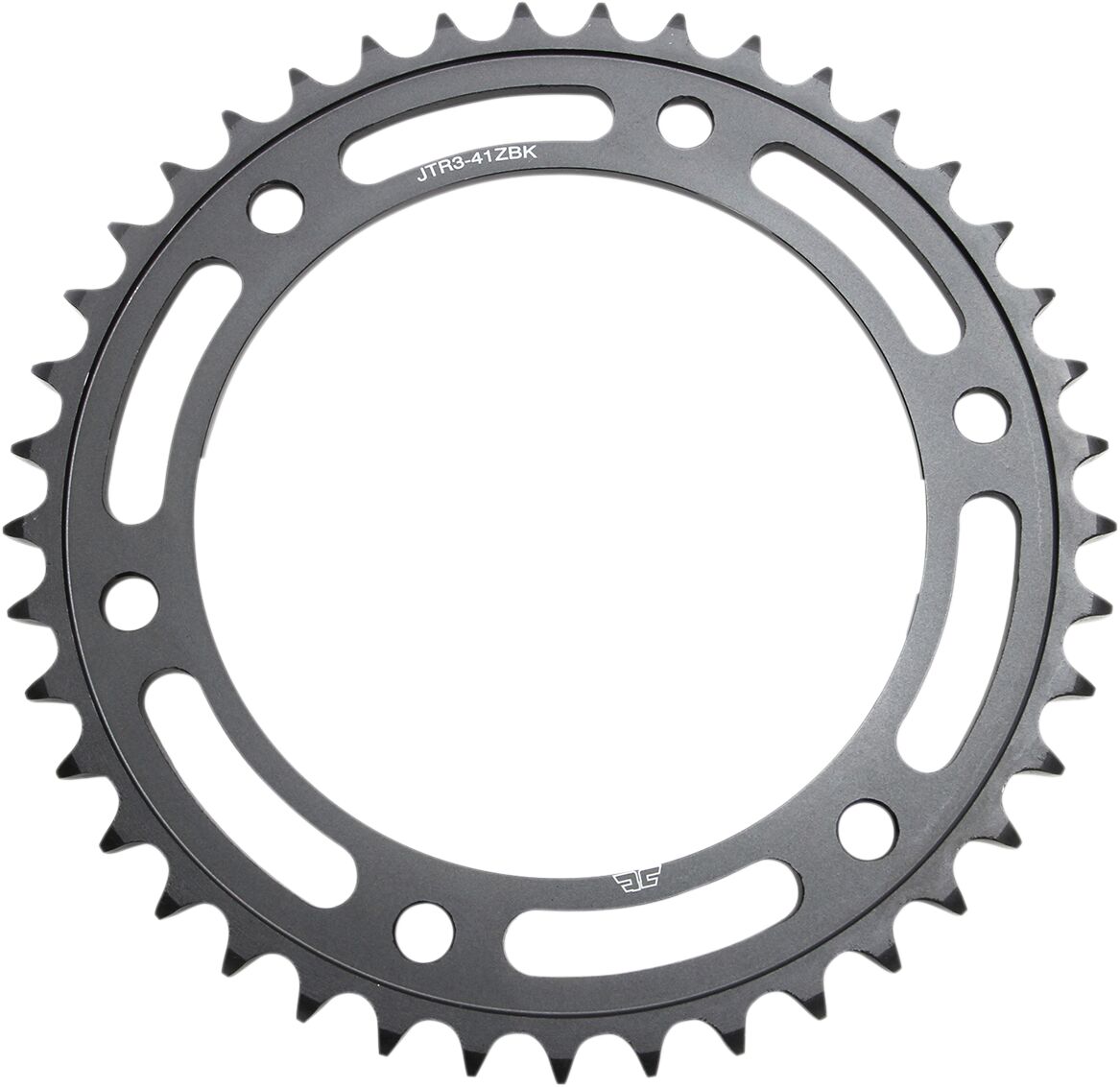 JT SPROCKETS JTR3.41ZBK REAR REPLACEMENT SPROCKET 41 TEETH 525 PITCH BLACK C49 HIGH CARBON STEEL JTR3.41ZBK