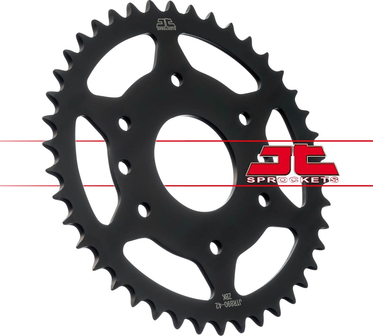 JT SPROCKETS JTR890.42ZBK REAR REPLACEMENT SPROCKET 42 TEETH 520 PITCH JTR890.42ZBK
