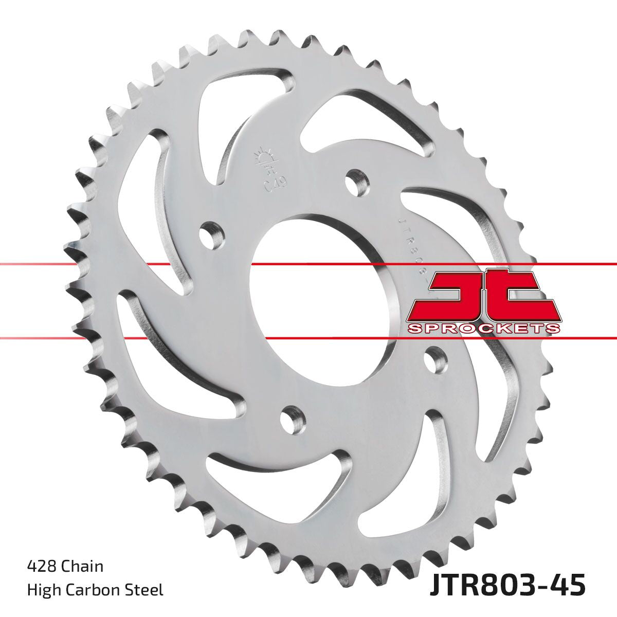 JT SPROCKETS SPROCKET REAR 45T 428 JTR803.45