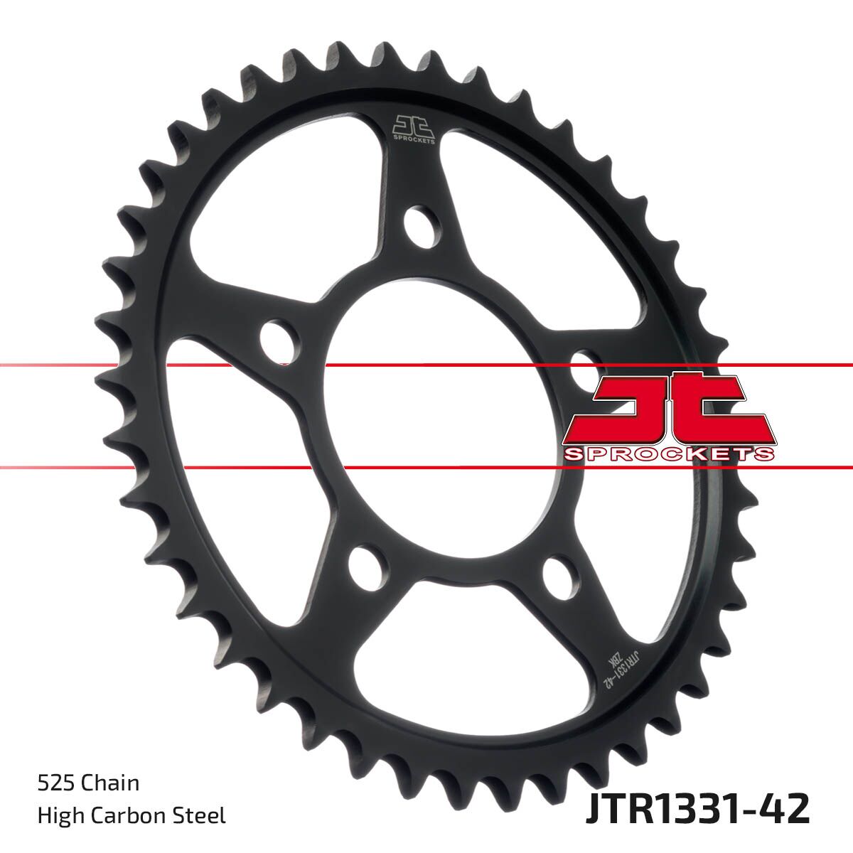 JT SPROCKETS SPROCKET REAR 42T 525 BLK JTR1331.42ZBK