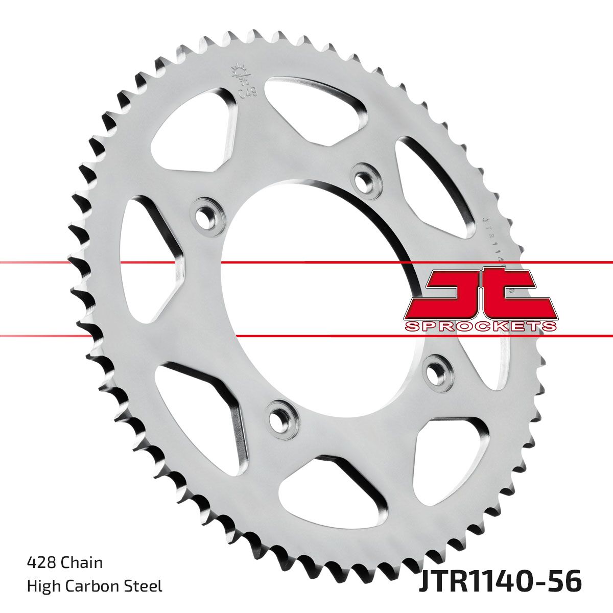 JT SPROCKETS SPROCKET REAR 428 56T JTR1140.56