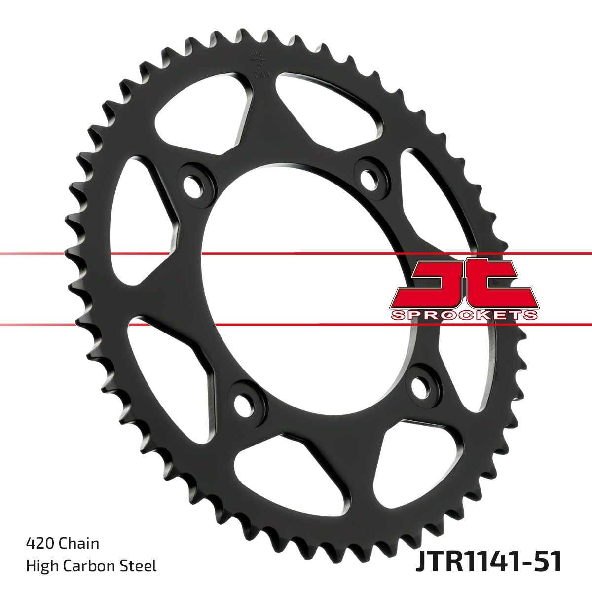 JT SPROCKETS SPROCKET REAR 420 51T JTR1141.51