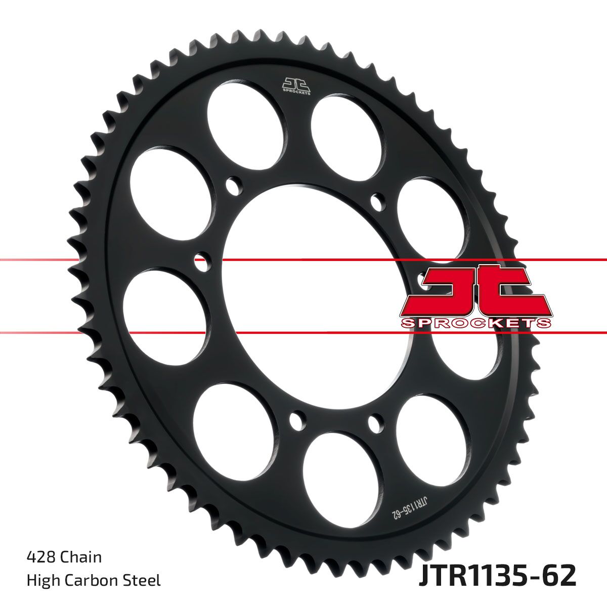JT SPROCKETS SPROCKET REAR 62T 428 JTR1135.62