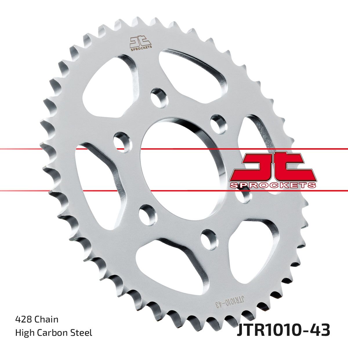 JT SPROCKETS SPROCKET REAR 43T 428 JTR1010.43