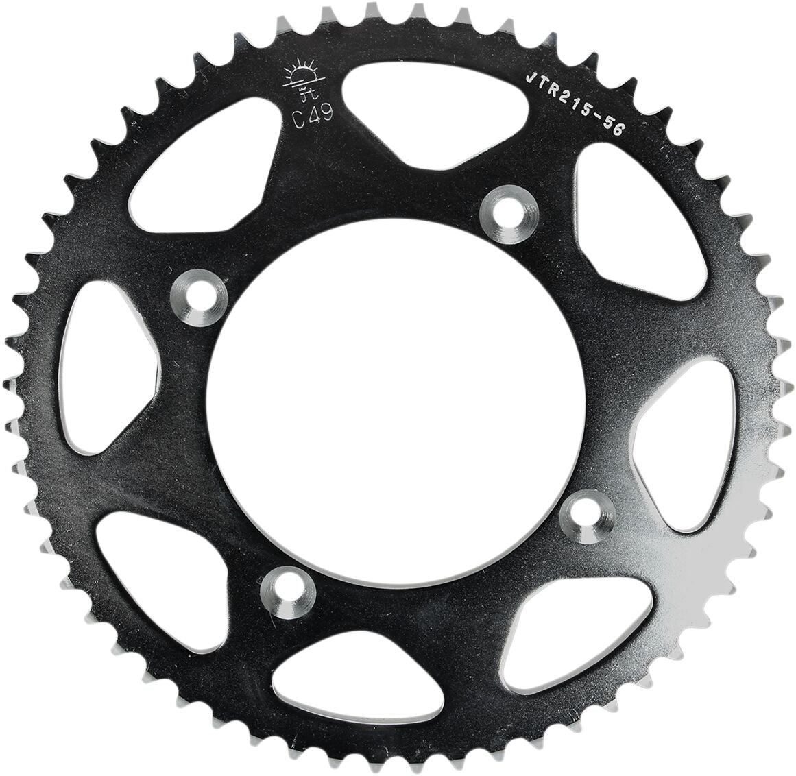 JT SPROCKETS JTR215.56 REAR REPLACEMENT SPROCKET 56 TEETH 420 PITCH NATURAL STEEL JTR215.56