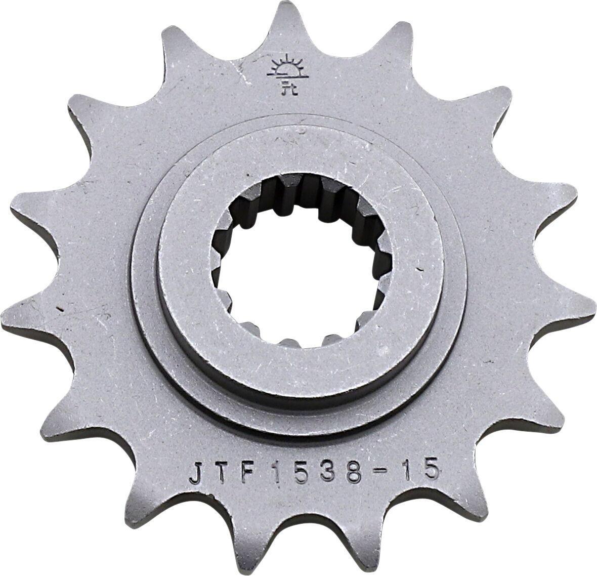 JT SPROCKETS JTF1538.15 FRONT REPLACEMENT SPROCKET 15 TEETH 520 PITCH NATURAL STEEL JTF1538.15