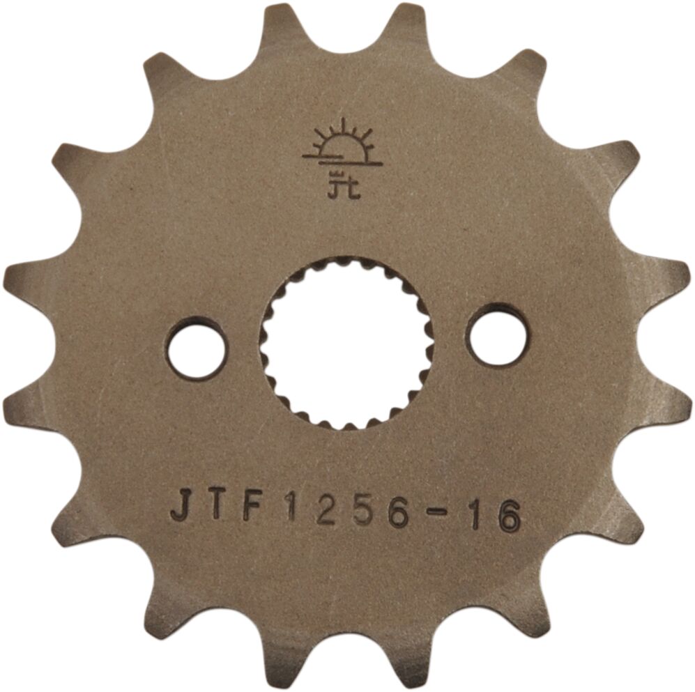 JT SPROCKETS JTF1256.16 FRONT REPLACEMENT SPROCKET 16 TEETH 420 PITCH NATURAL STEEL JTF1256.16
