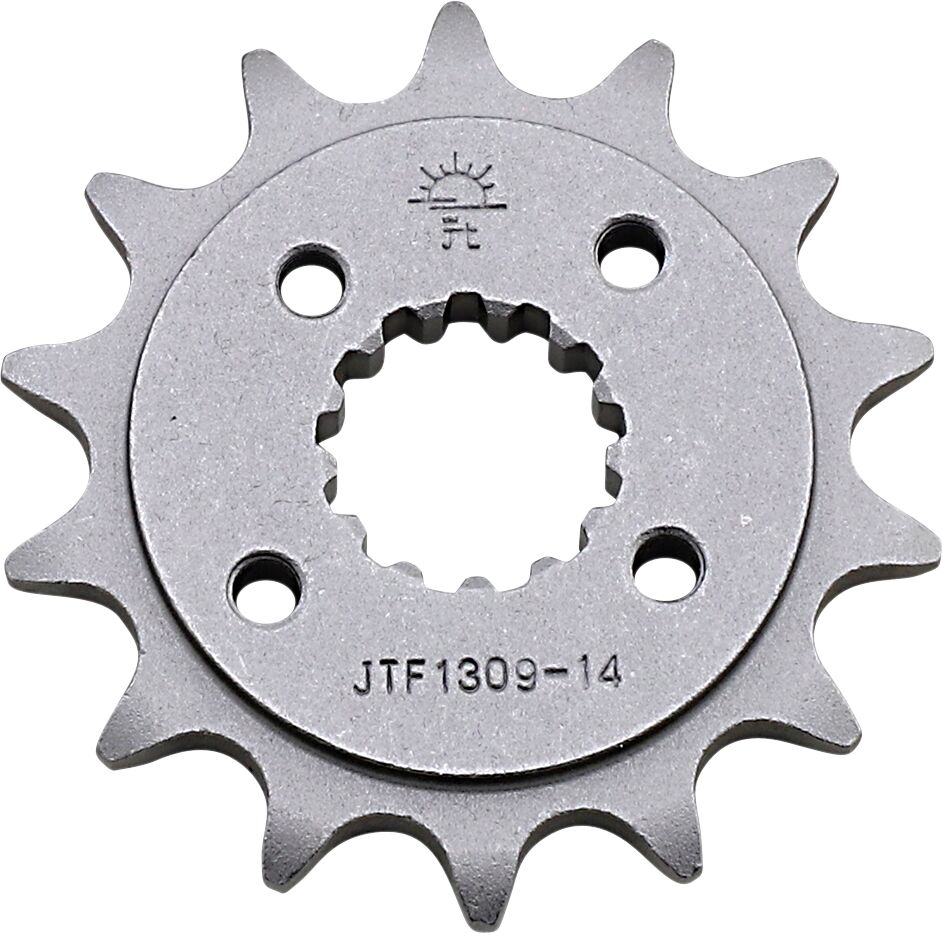 JT SPROCKETS JTF1309.14 FRONT REPLACEMENT SPROCKET 14 TEETH 520 PITCH NATURAL STEEL JTF1309.14