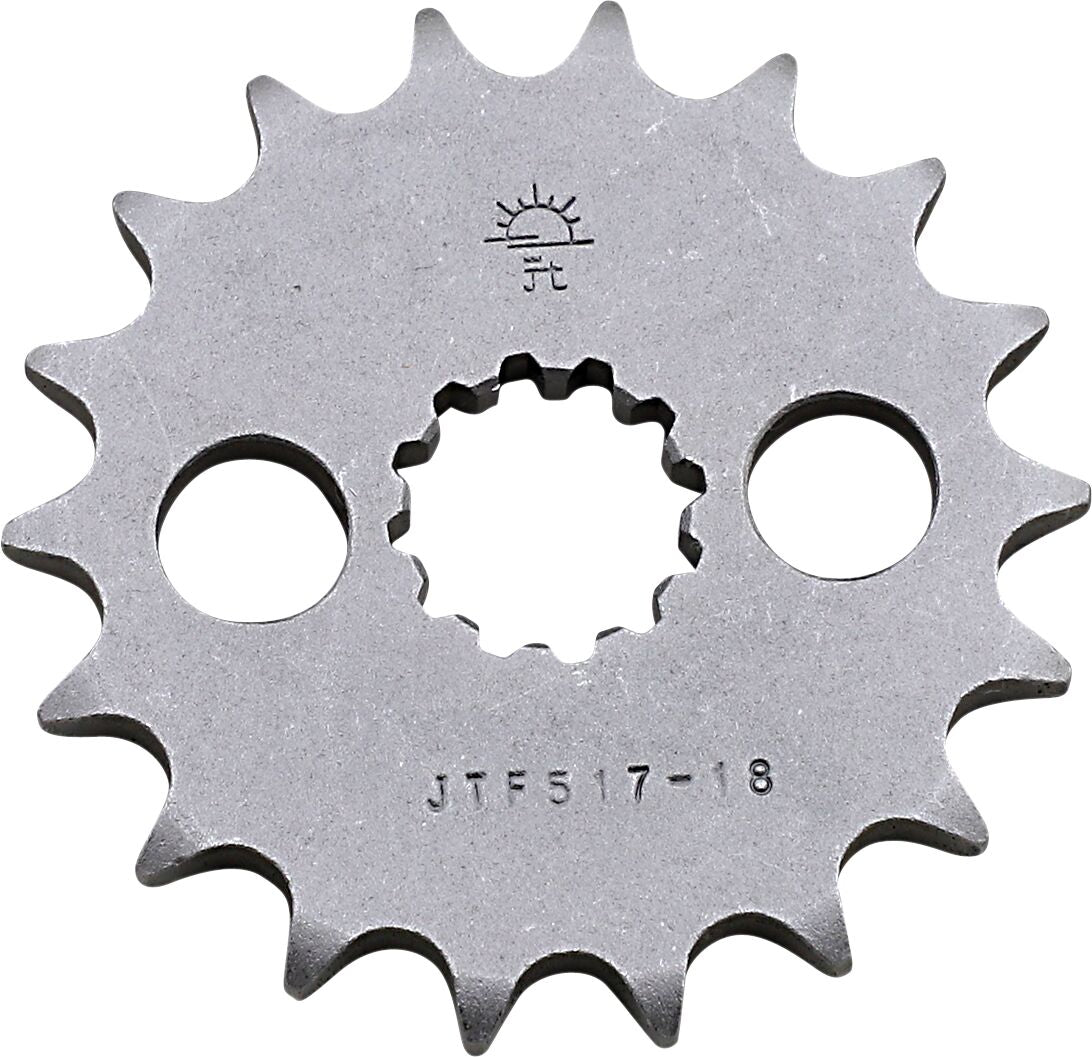 JT SPROCKETS JTF517.18 FRONT REPLACEMENT SPROCKET 18 TEETH 530 PITCH NATURAL STEEL JTF517.18
