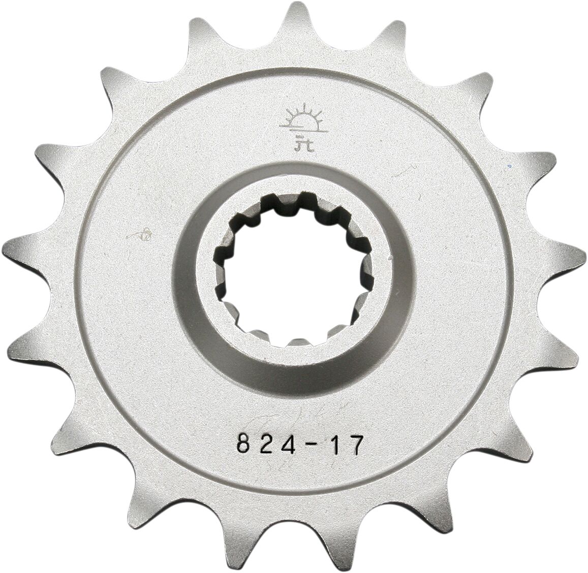 JT SPROCKETS JTF824.17 FRONT REPLACEMENT SPROCKET 17 TEETH 520 PITCH NATURAL STEEL JTF824.17