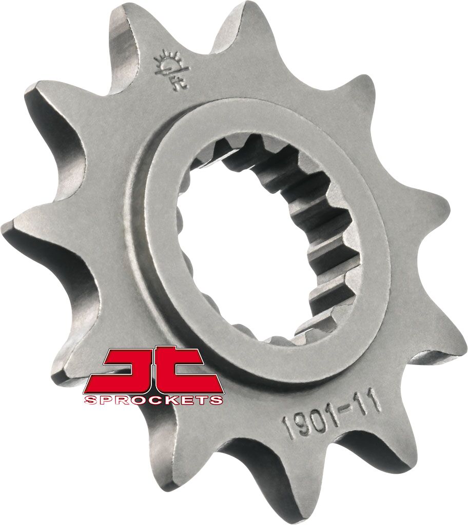 JT SPROCKETS JTF1901.11 FRONT REPLACEMENT SPROCKET 11 TEETH 520 PITCH NATURAL SCM420 CHROMOLY STEEL ALLOY JTF1901.11