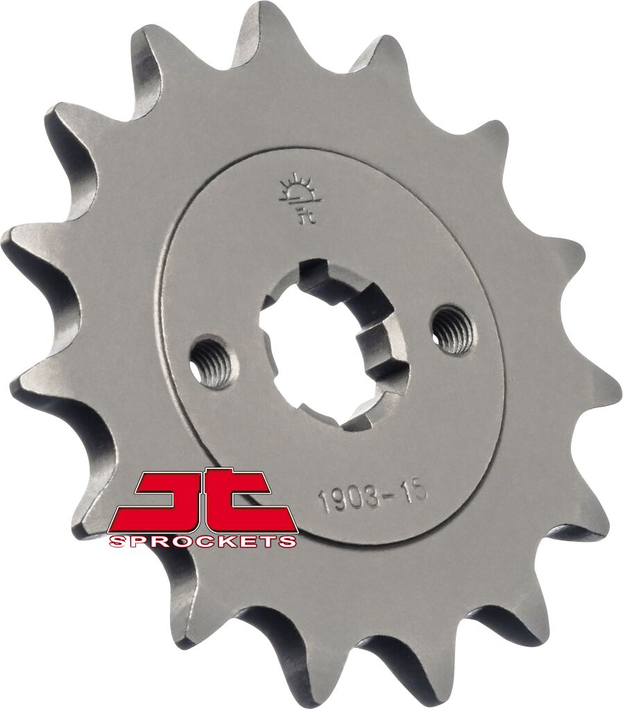 JT SPROCKETS JTF1903.15 FRONT REPLACEMENT SPROCKET 15 TEETH 520 PITCH NATURAL SCM420 CHROMOLY STEEL ALLOY JTF1903.15