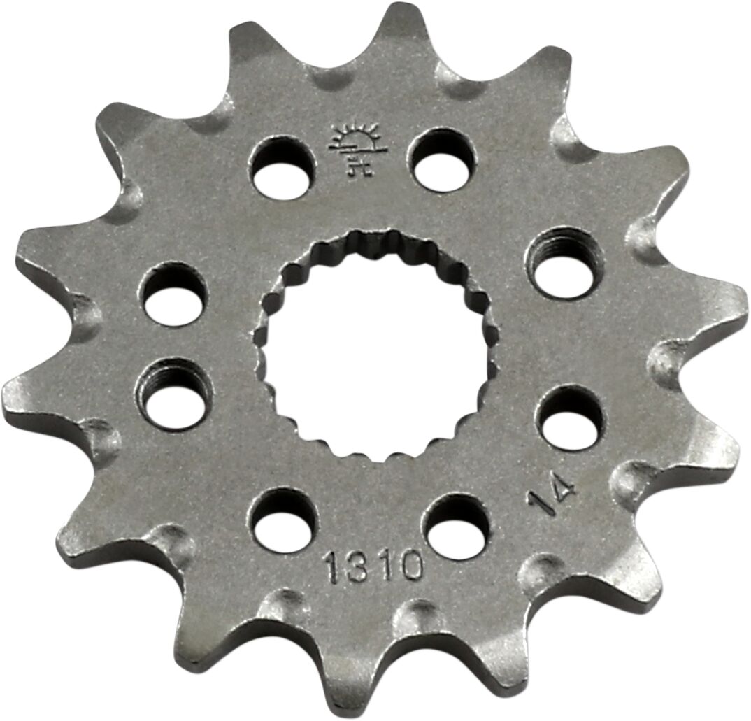 JT SPROCKETS JTF1310.14SC FRONT SELF CLEANING SPROCKET 14 TEETH 420 PITCH NATURAL SCM420 CHROMOLY STEEL ALLOY JTF1310.14SC