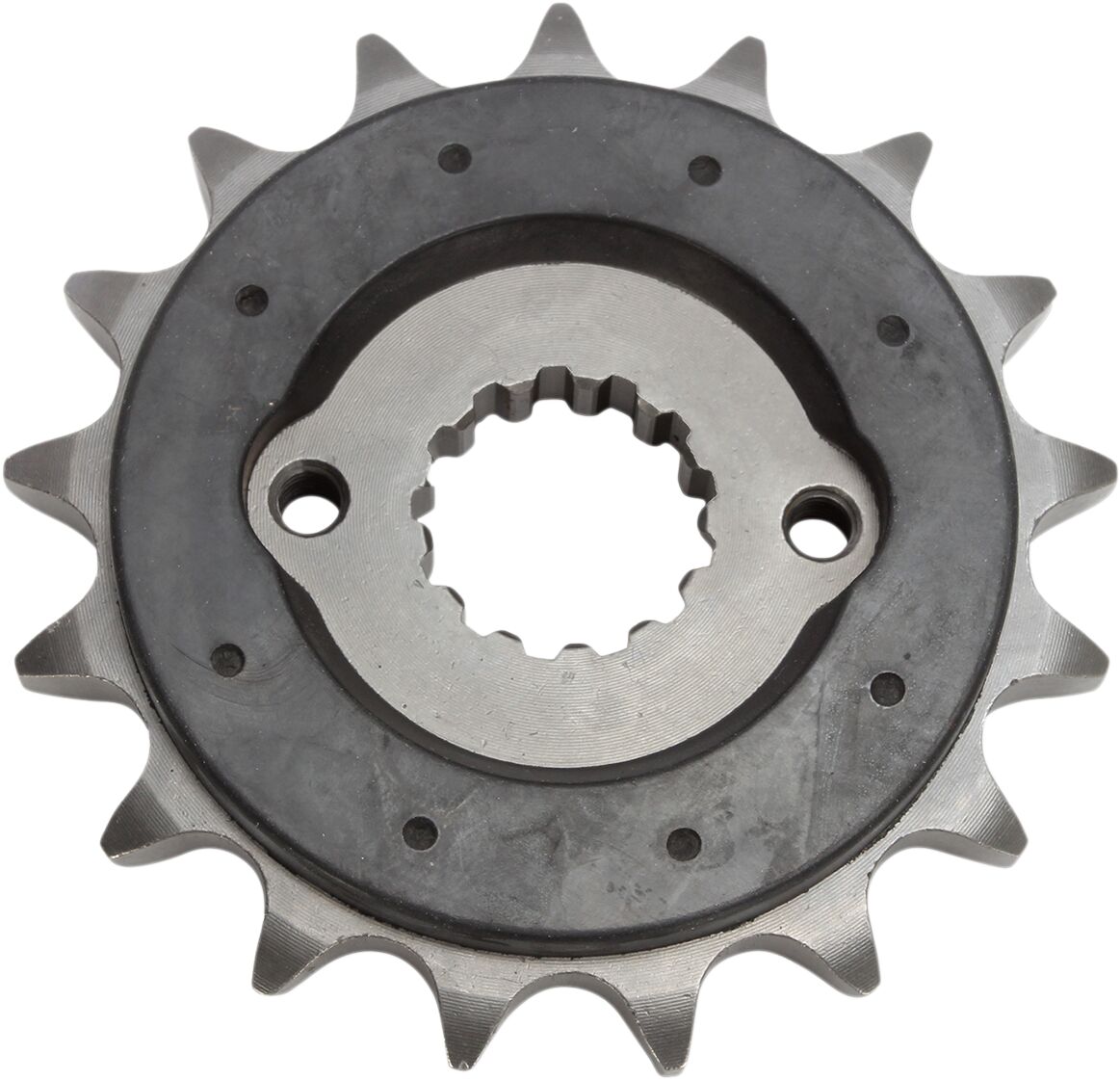 JT SPROCKETS JTF513.17RB FRONT RUBBER CUSHIONED SPROCKET 17 TEETH 530 PITCH NATURAL SCM420 CHROMOLY STEEL ALLOY JTF513.17RB