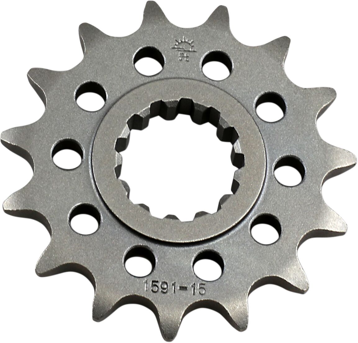 JT SPROCKETS JTF1591.15 FRONT REPLACEMENT SPROCKET 15 TEETH 525 PITCH NATURAL SCM420 CHROMOLY STEEL ALLOY JTF1591.15