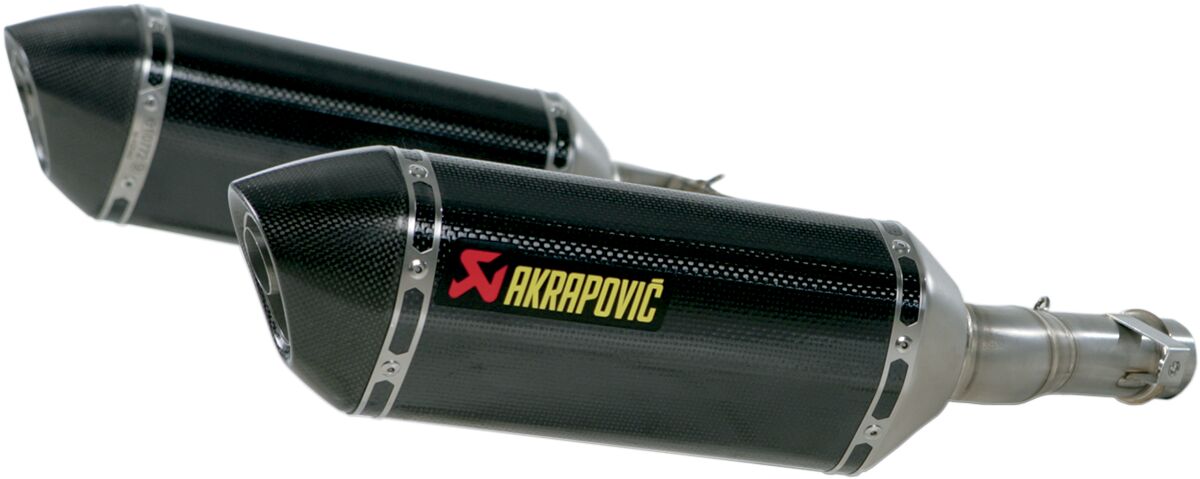AKRAPOVIC SLIP-ON LINE DUAL MUFFLER CARBON S-K10SO6-HZC