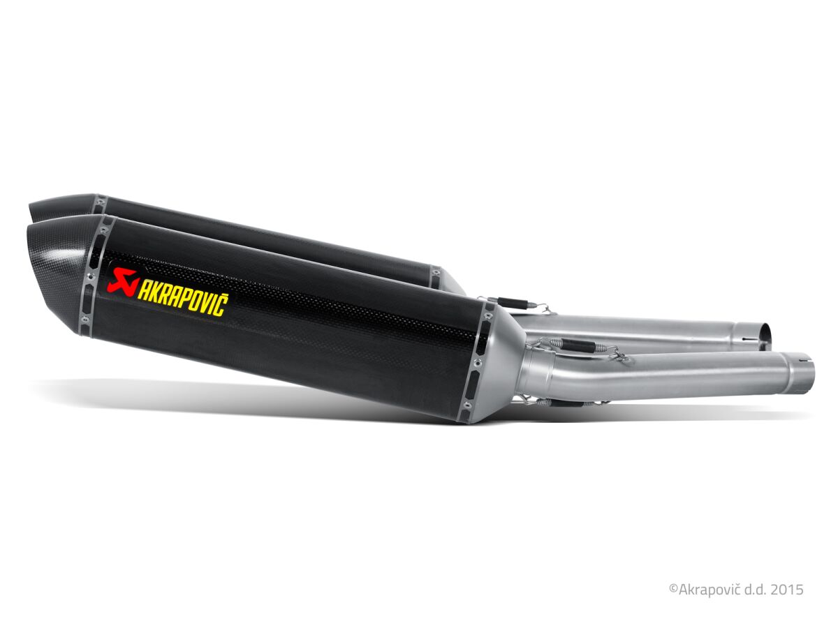 AKRAPOVIC SLIP-ON LINE DUAL MUFFLER CARBON S-S13SO2-HRC