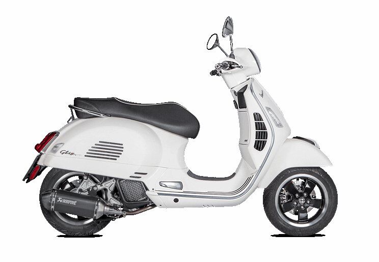 AKRAPOVIC SLIP-ON LINE MUFFLER BLACK STAINLESS STEEL CARBON END CAP S-VE125SO1-HZBL