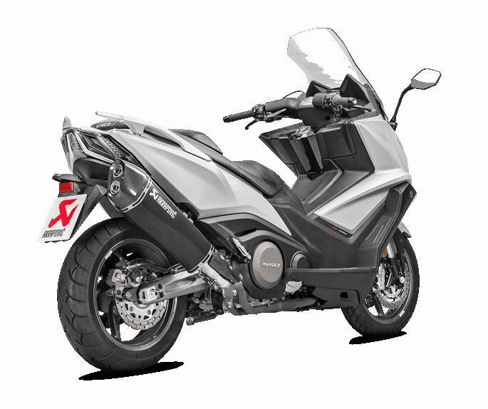 AKRAPOVIC SLIP-ON LINE MUFFLER BLACK STAINLESS STEEL CARBON END CAP S-KY5SO1-HRAASSBL