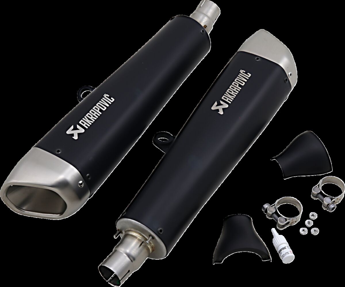 AKRAPOVIC MUFFLERS TI BK SPD TWIN S-T12SO2-HCQTBL