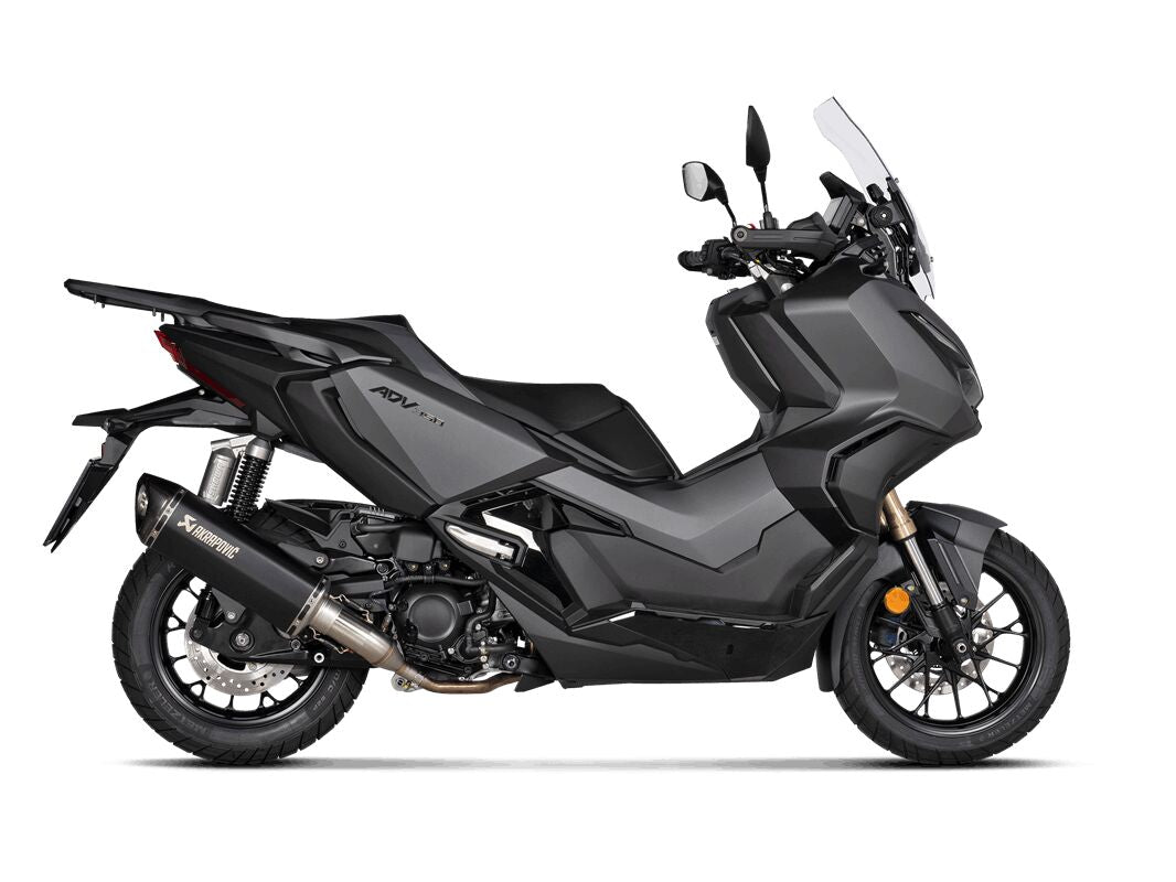 AKRAPOVIC SLIP-ON LINE MUFFLER BLACK STAINLESS STEEL CARBON END CAP S-H3SO8-HRSSBL
