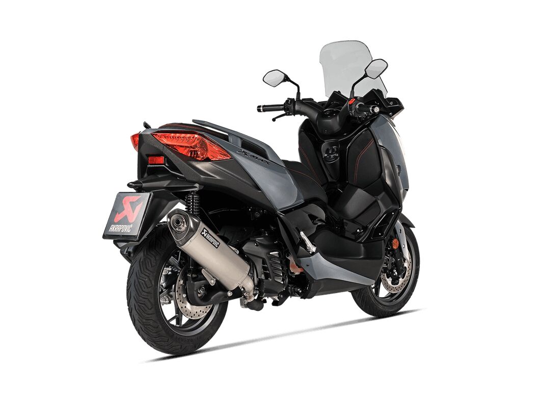 AKRAPOVIC SLIP-ON LINE MUFFLER STAINLESS STEEL CARBON END CAP S-Y125SO6-HRSS