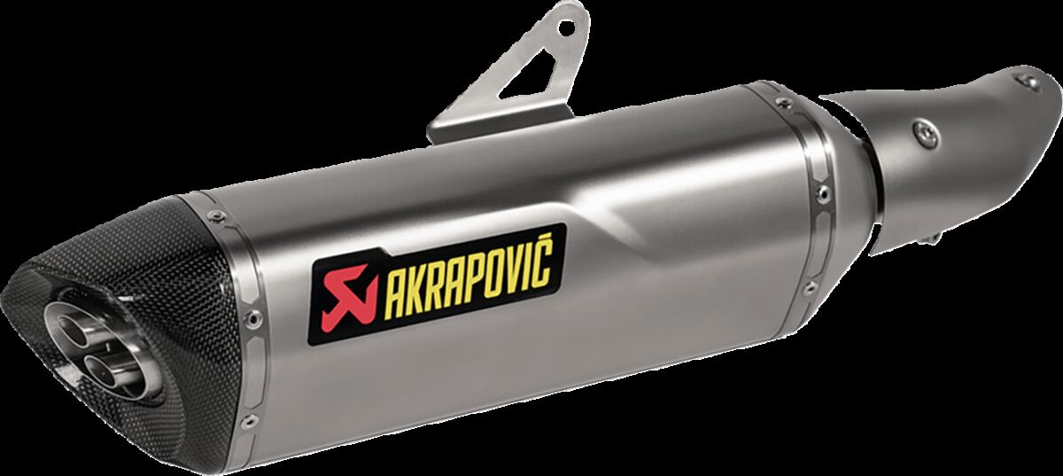AKRAPOVIC SLIP-ON LINE MUFFLER TITANIUM CARBON END CAP S-K5SO1-HRT