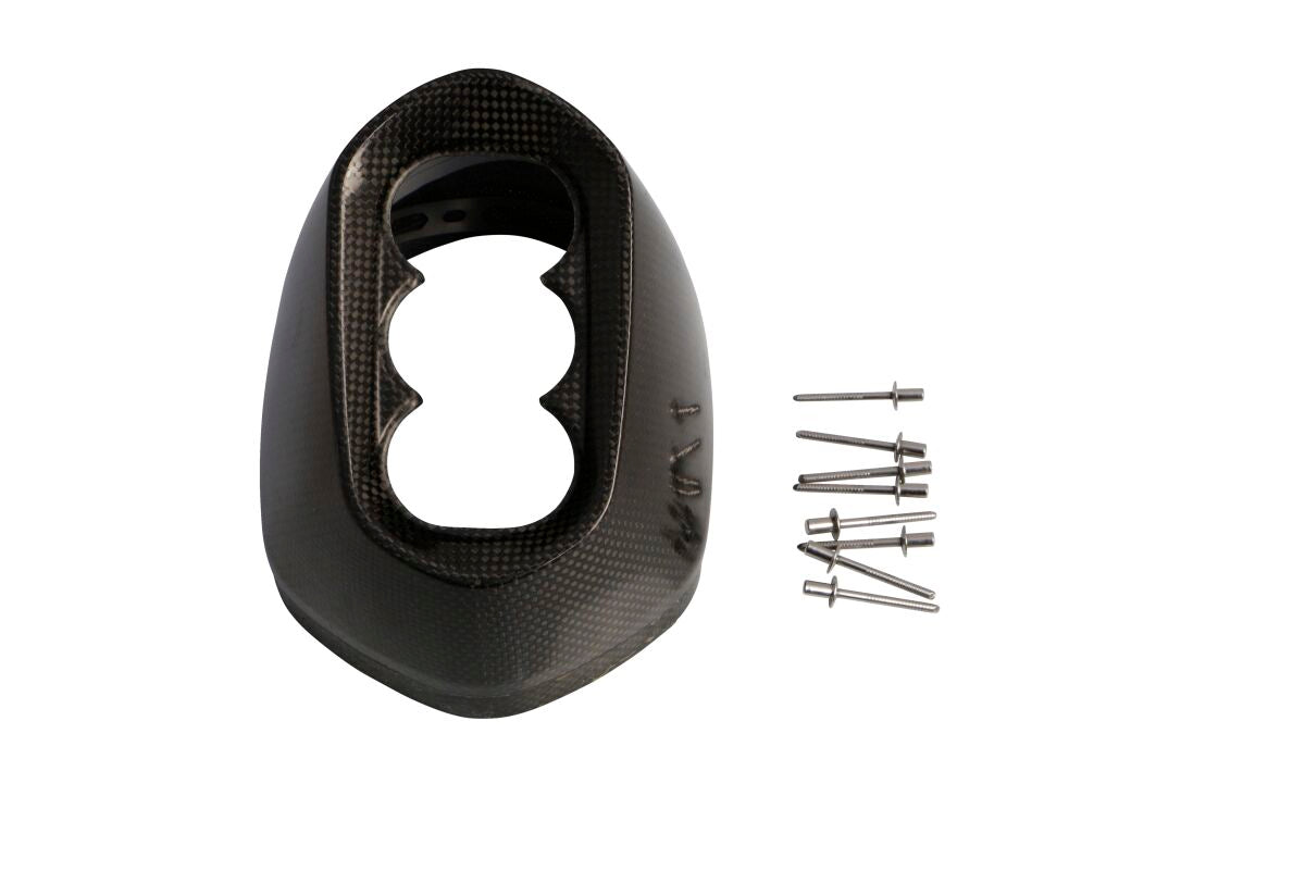 AKRAPOVIC END CAP SET CARBON BLACK V-EC150