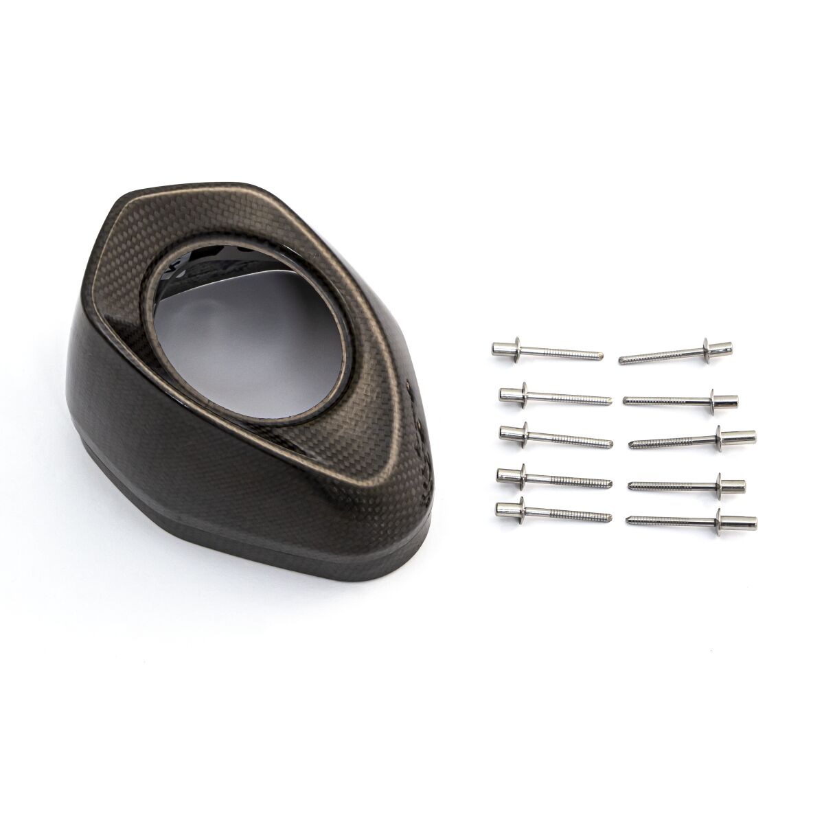 AKRAPOVIC END CAP SET CARBON BLACK V-EC290